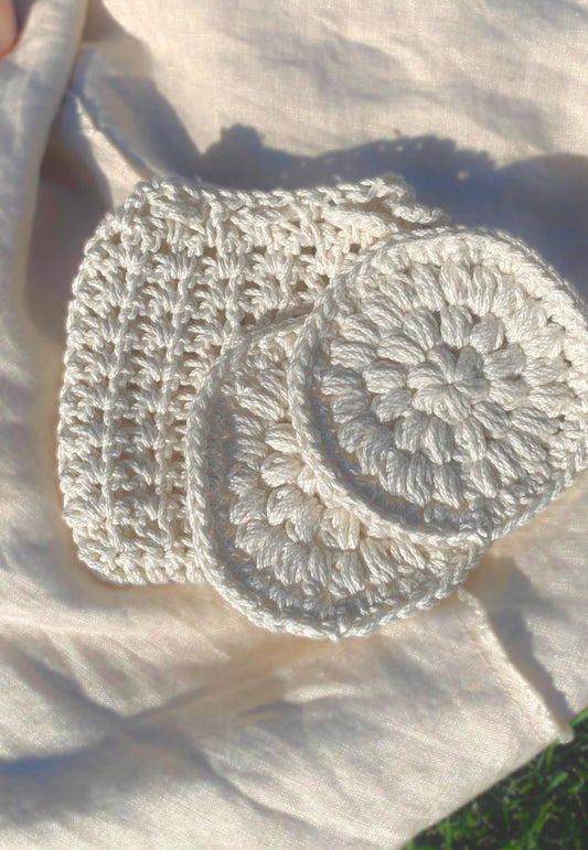 Reusable Crochet Cotton Rounds - Living Generationally